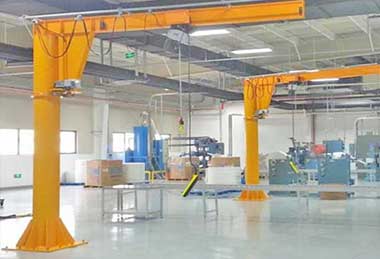floor mounted workstation jib crane