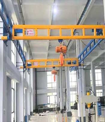 Single girder workstation bridge crane