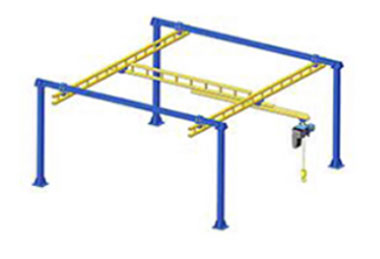 Telescopic worksation crane with free standing crane design  Telescopic worksation crane with free standing crane design