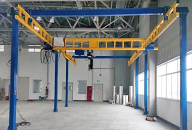 Flexible single girder free standing crane Flexible single girder free standing crane