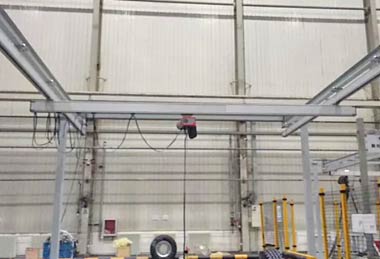 Alum freestanding crane single girder design  Alum freestanding crane single girder design