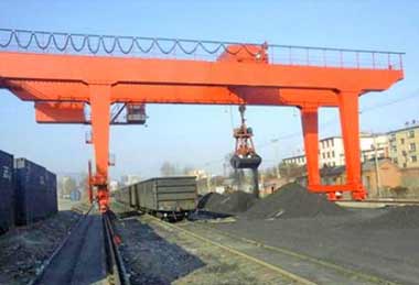 Grab bucket gantry crane for mining industry