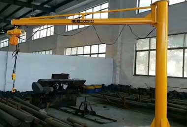Jib crane for round steel handling  Jib crane for round steel handling