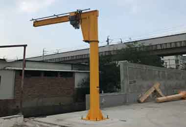 Jib crane for outdoor material loading and unloading  Jib crane for outdoor material loading and unloading