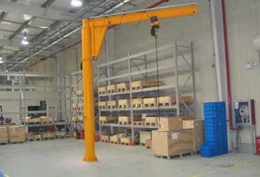 Free standing jib cranes for warehouse  Free standing jib cranes for warehouse