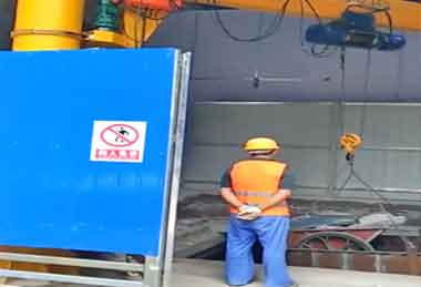 Floor mounted jib cranes for construction site Floor mounted jib cranes for construction site