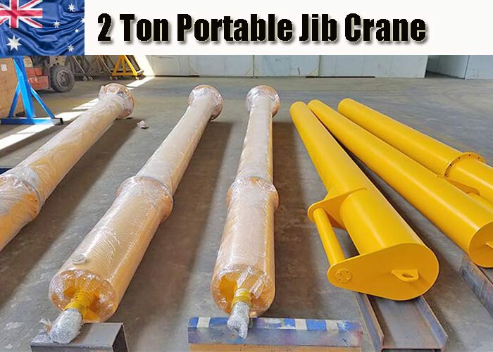 parts and components of 2 ton portable jib crane on wheels for Australian client