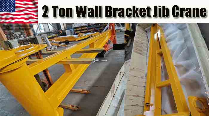 2 ton wall mounted jib crane for American cnc mill 