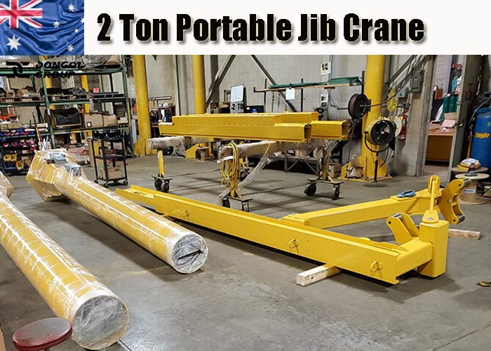 2 ton Portable Jib Crane for Truck Loading & Unloading 