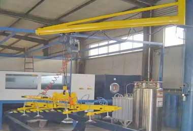 Wall mounted jib crane for CNC workshops 