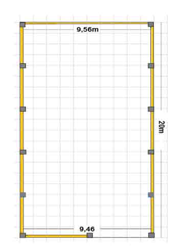 Specification drawing for overhead crane specification confirmation 