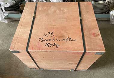 Crane parts and components of 10 ton bridge crane packed for delivery to Bolivia 