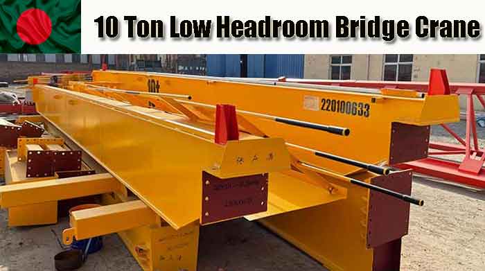 Main girder of 10 ton overhead travelling crane for sale Bangladesh 