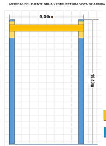 Specification drawing for overhead crane specification confirmation 
