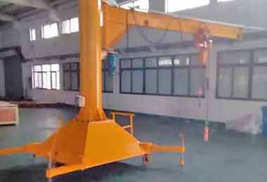 Cantilever moveable jib crane