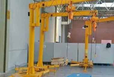 movable I beam jib crane with cantilever design