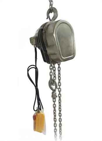 Hook mounted stainless steel electric chain hoist