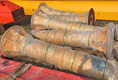 jib columns of 2 ton jib cranes, 5 sets for Saudi 