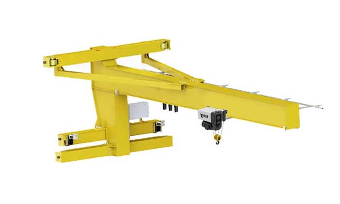 Wall travelling jib crane