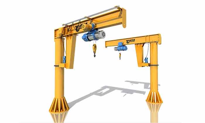 Floor mounted jib cranes up to 16 tons