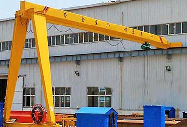 Semi single girder gantry crane 