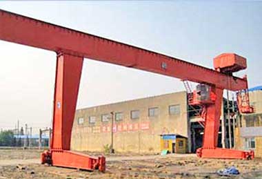 L type single girder gantry crane 