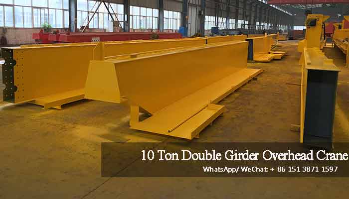 24.9 m main girder of 10 ton double girder overhead crane for sale Ethiopia