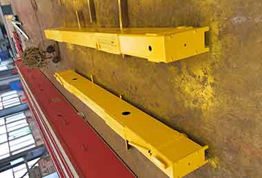 End carriages of 10 ton double girder overhead crane for sale Ethiopia