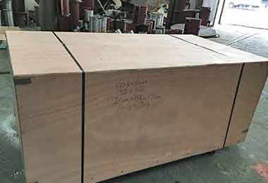 Electric wire rope hoist packed into wooden box for delivery to Pakistan Electric wire rope hoist packed into wooden box for delivery to Pakistan