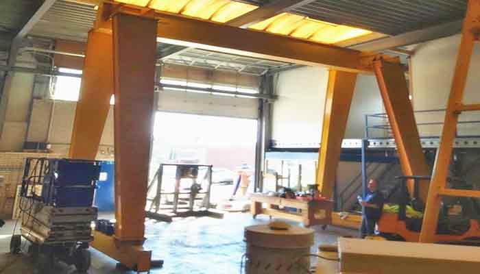 Single girder gantry crane 