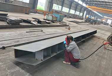 20 ton main girder welding for gantry crane project in Netherlands