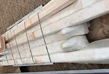 2 ton portable gantry crane steel structure packed for delivery 