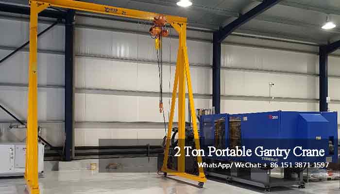 2 Ton Portable Gantry Crane Wins Satisfaction from Greek 