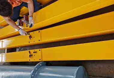 Steel structure of 2 ton portable gantry crane for Greek project 