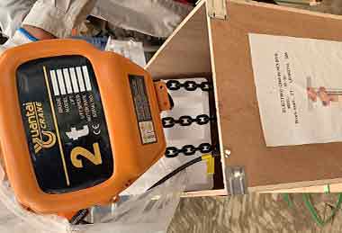 2 ton electric chain hoist for Greek gantry crane 