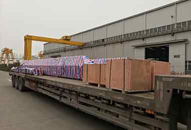 Complete 5 ton eot crane kits and crane system packed for delivery to Niger