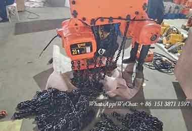 20 ton electric chain fall of hook mounted motorized chain block for sale Qatar 20 ton electric chain fall of hook mounted motorized chain block for sale Qatar