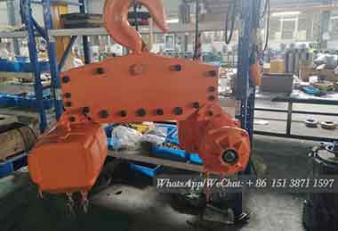Electric chain hook of 20 ton hook mounted electric chain block for sale Qatar Electric chain hook of 20 ton hook mounted electric chain block for sale Qatar