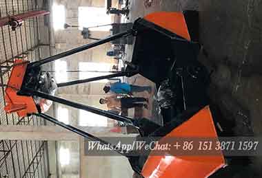 1.5 cubic four rope grab bucket for 3 ton electric single girder overhead crane for sale Indonesia 1.5 cubic four rope grab bucket for 3 ton electric single girder overhead crane for sale Indonesia