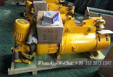 Electric wire rope hoist trolley with pendent control for sale Cambodia good price Electric wire rope hoist trolley with pendent control for sale Cambodia good price