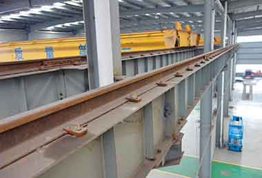 overhead crane rails with Bolted platens