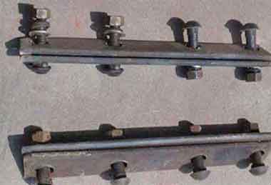 Crane rail clamp plate Crane rail clamp plate