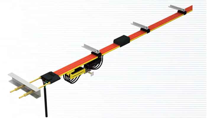 Joint-free tight wire - one type of crane power supply line