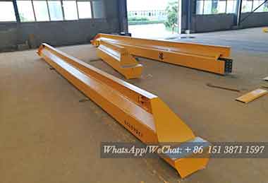 Main girder of 3 ton single girder overhead crane for sale USA, which is cut into 2 sections for the sake of delivery  Main girder of 3 ton single girder overhead crane for sale USA, which is cut into 2 sections for the sake of delivery