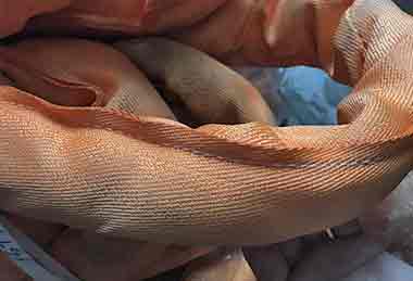 Slings required for electric overhead travelling crane 