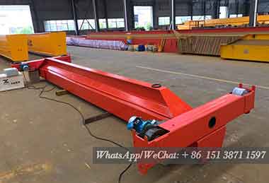 4 ton travelling bridge crane main girder painted with light orange as request of client from Malaysia  4 ton travelling bridge crane main girder painted with light orange as request of client from Malaysia