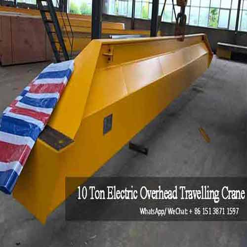 10 Ton Electrically Operated Overhead Travelling Crane Pakistan