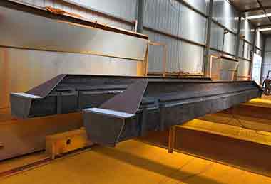 Main girder of 2 ton single girder small overhead travelling crane for sale