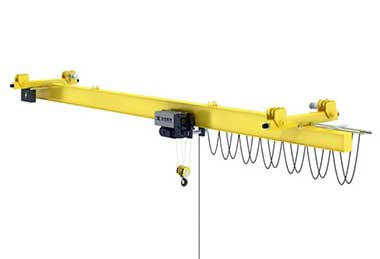 500kg 10 ton underhung single girder overhead travelling crane,