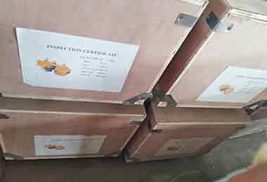 Light electric chain hois of 2 ton single girder small bridge crane for sale packed for delivery to Australia